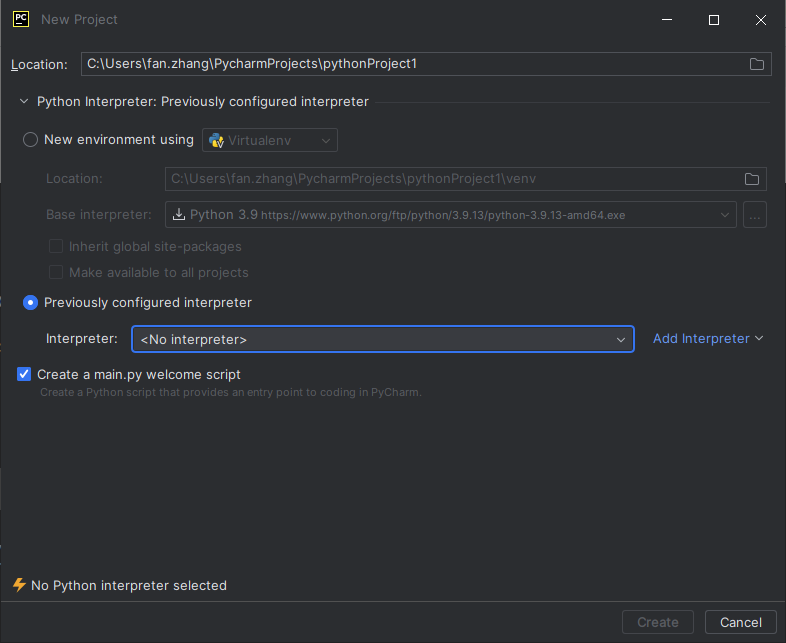 Interpreter_new project